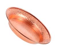 Bol D'offrande Bouddhiste Artisanal en Cuivre, Finition Vintage Élégante | Surface Martelée, Motifs Culturels, pour Eau D'offrande et Petits Objets, Décor Raffiné