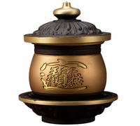 Bol d'offrande d'eau bouddhiste, coupe de tribut de richesse for le culte de l'autel, approvisionnement en eau de purification, 6 x 7 x 8 cm, 1 pièce