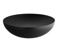 Bol Double De Mur D'alessi-Double Dans L'acier Et La Résine Colorés, Noir