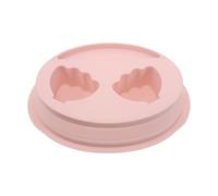 Bol Double de Trempage pour Ongles en Silicone Rose, Manucure | Salon Professionnel, Submersion Complète des Doigts, Soin Cuticules, Format 9,5x7 Pouces, Design Portable