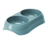 Bol double MAGIC CAT plastique bleu 400 ml