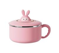 Bol en acier inoxydable - Ensemble de table de bécher 1200 ml - Bol en acier avec couvercle pour nouilles instantanées | Sandwiches Légumes Maison Bureau Cuisine Stockage durable