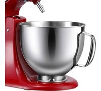 Bol en acier inoxydable - KitchenAid - 4,5 à 5 litres - Compatible K45SS, KSM75, KSM150 - Inox 304 - Rouge