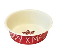 Bol en acier inoxydable Nobby Pet Happy Xmas Rouge 17,0 cm / 0,84 L