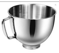 Bol En Acier Inoxydable pour KitchenAid 4,5-5 QT Robot De Cuisine, avec Poignée En Inox, Compatible avec KitchenAid Classic et Artisan