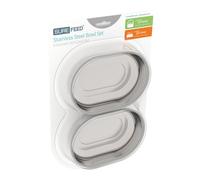 Bol en acier inoxydable Sure Petcare SureFeed - Couleur m?tallique - Marque SureFlap - Accessoire pour animaux de compagnie.