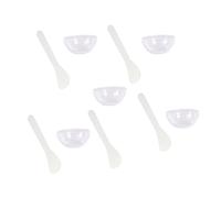 Bol en acrylique transparent - Cuillère pour le visage - Kit d'outils de mélange - Réutilisable - Artisanat de beauté - Cosmétique - Bol à boue - Pour un usage domestique - Kit de fabrication