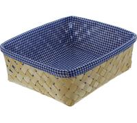 Bol en bambou "bleu à carreaux
