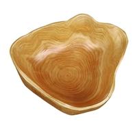 Bol en bois Bols en bois sculptés en forme de racine de forme irrégulière pour nourriture 5,9 à 7,5 pouces Bol de fruits en bois drôle pour table de cuisine de cuisine maison décoration de fête de bu