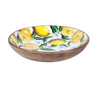 Bol en bois - BY SIGRIS - 30 cm - Jaune - Décoratif - Non compatible lave-vaisselle