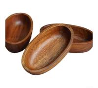 Bol en bois compact pour mini bateau fabriqué à partir de matériau durable pour servir des collations ou améliorer la table