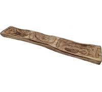 Bol en bois massif avec 3 compartiments séparés - env. 58,5 cm