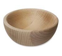 Bol en Bois Naturel - Creative Home - Rond - 12x11.6x4.2 cm - Parfait pour Servir Fruits, Riz, Soupes, Desserts