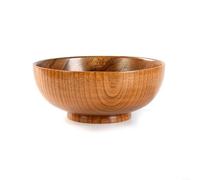 Bol en bois pour riz, soupe, fruits, salade, aliments, ustensiles de table (20 cm)