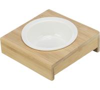 Gamelle pour chat - Trixie - Céramique/Bambou - Beige - Rond - Antidérapant