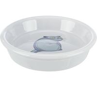TRIXIE Gamelle en céramique pour un chat avec un motif de chat 0,25l/13cm gris