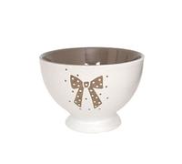 Bol en Céramique Boudoir Blanc et taupe