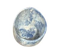 Bol en céramique - Râpe pour chou frisé et blettes à carde, bol d'ustensile de cuisine avec 4 trous, bac de récupération des feuilles fraîches, séparation des feuilles facile à nettoyer pour la