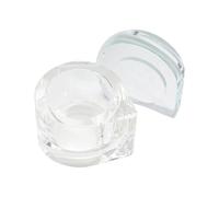 Bol en cristal de verre avec clous de couvercle type liquide acrylique poudre porte-monomère type capsule support monomère cristal avec couvercle