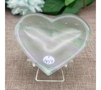 Bol en cristal naturel de fluorite, pierre de quartz, cœur d'amour, guérison exquise, artisanat créatif, porte-bonheur, 145 g, 6,5 cm