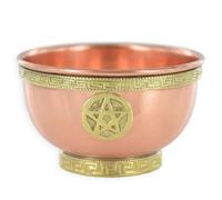 Bol en cuivre pentagramme petite sorcière et accessoire magique, cadeau pour wicca, potions, néopaganisme