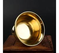 Bol en cuivre pur - Petit bol en laiton de bon augure tibétain - Tasse à eau créative - Cadeau décoratif bouddhiste (11,8 cm)