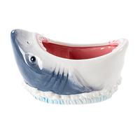 Bol en forme de requin, bol amusant en céramique 3D, porte-clés décoratif, attrape tous les bols pour comptoir de cuisine, requin d'entrée, assiette, céréales, pop-corn en céramique, clé, drôle, déco