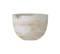 Bol en grès beige, rond, émaillé réactif - Bloomingville, Toula - Ø17xH12 cm