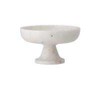Bol en marbre blanc, coupe, pied haut - Bloomingville, Eris - Ø21xH12 cm
