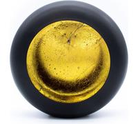 Bol en métal Marrakech oriental en noir Ø 20 cm - Intérieur en or - Photophore Déco Bougies