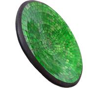 Bol en mosaïque Bol en argile Bol en verre Bol déco Mosaïque artisanat pierres en verre Déco rond S, vert