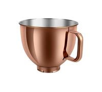 Bol en or rose, compatible avec les robots pâtissiers KitchenAid de 5 pintes. acier inoxydable, compatible à tête inclinable