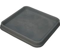 Bol en plastique sous le pot Bianca anthracite 36x36 cm