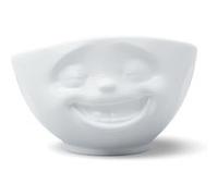 FIFTYEIGHT 3D Bol en porcelaine Riant – Blanc 12 x 12 x 10 cm