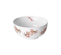 Ambiente Bol en Porcelaine Fine - rouges-gorges de Noël