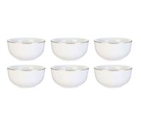 Bol en porcelaine liseré doré 50 cl Lot de 6