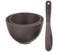 Bol en Silicone Antiadhésif pour Cire, Poignée Pliable | Surface Lisse, Démoulage Facile, Manipulation Sûre, avec Spatule Mélangeuse, pour Esthéticiennes, Élèves Beauté et Soins