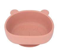 Bol en Silicone Spacnana Mignon Bol en Silicone en Forme de Panda de Dessin animé Mignon Enfant en Bas âge avec Ventouse pour Collations Fruits (Orange)