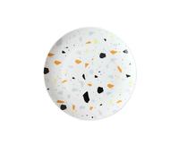 Bol en terrazzo simple - Personnalité créative - Blanc - Assiette de 26 cm