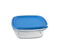 Bol en verre carré - Duralex - Lys - 11 cm - Couvert - Bleu