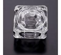 Bol en verre de cristal pour nail art en acrylique avec couvercle pour poudre liquide strass décoration beau corps tranchant facile à utiliser professionnel décoration d'intérieur