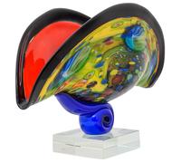 Bol en verre de style murano style coupe 43 cm - 6 kg