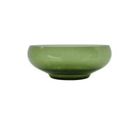 Bol en verre vert, rond - House Doctor, Rain - Ø25 cm H10 cm