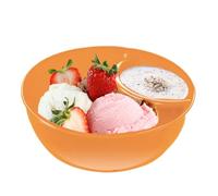 Bol fendu pour croustilles et sauce, assiette à céréales fendue anti-soggy, durabilité améliorée, bol à chips avec section de sauce, assiette divisée, assiette à sauce empilable, soupe et assiette à