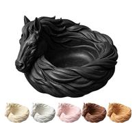 Bol fourre-tout pour cheval, plat à bibelots décoratif pour clés, bijoux(Black)