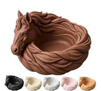 Bol fourre-tout pour cheval, plat à bibelots décoratif pour clés, bijoux(Brown)