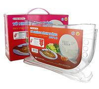Bol Humidificateur pour galettes de Riz 27x7x16ccm - Double Compartiment - pour Professionnels - Bol à Eau pour humidifier Les Feuilles de Riz