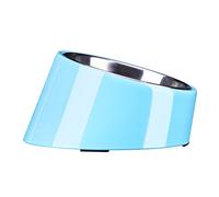 Bol incliné à 15 ° SuperDesign sans désordre pour Chiens et Chats, mangeoire pour Bouledogue à Angle incliné, antidérapant et Anti-déversement, Plus Facile à Atteindre Les Aliments S/0,5 Tasse Bleu