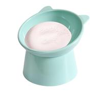 Bol incliné générique surélevé - Bol de chat surélevé incliné pour animaux de compagnie, bol de nourriture pour étrier surélevé avec protection inclinée pour chats et