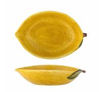 Bol jaune citron vert en faïence